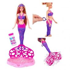 Barbie – Muñeca Sirena Burbujas Mágicas