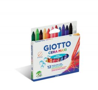 Giotto - Maxi Crayones de Cera Grandes x12 unidades
