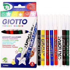 Giotto - Marcadores Mágicos Perfumados con Tinta Borrable x8 unidades