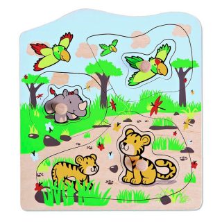 Puzzle Tirador Safari 7 piezas - Hape