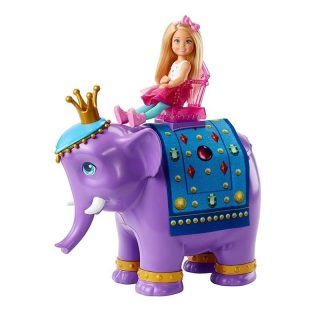 Muñeca Chelsea y Rey Elefante - Barbie