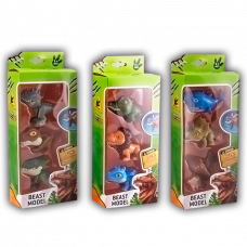 Dino Mix Bestias x3 Figuras Coleccionables