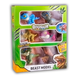 Dino Mix Bestias x6 Figuras Coleccionables