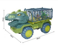 Juguete Dinosaurio Camión Grande + 6 Dino Imanes + Dinos y Accesorios